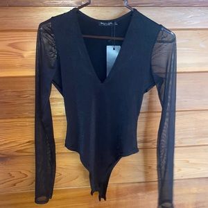 Nasty Gal long sleeve black bodysuit